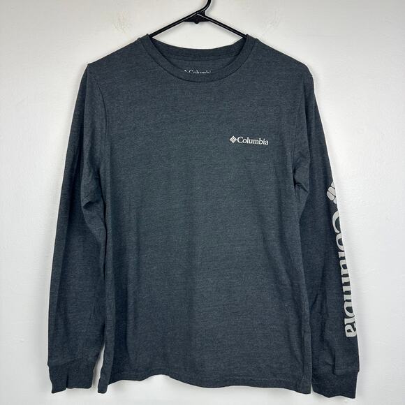 Columbia Sportswear Mens Lightweight Grey Crewneck Long Sleeve T-Shirt Small - Picture 1 of 7